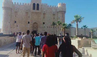 Ziara ya kiutalii ya Vijana wa " Udhamini wa Nasser" kwa Ngome ya Qaitbay na Klabu ya Uvuvi