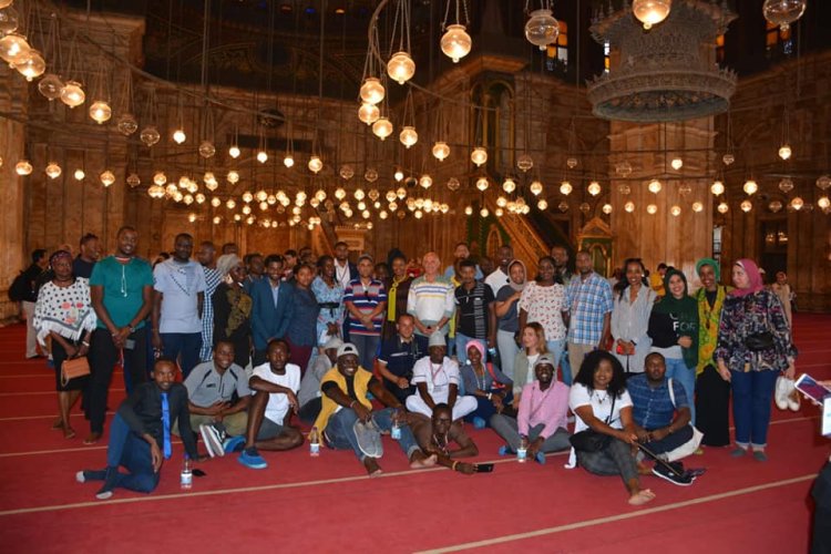 " Udhamini wa Nasser wa Uongozi " katika ziara yake kwa  Ngome ya Salah al-Din