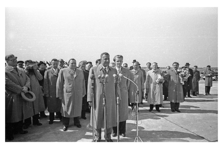 Hotuba ya Rais Gamal Abd elNasser huko Sochi kwenye Soviet Union mnamo 1958