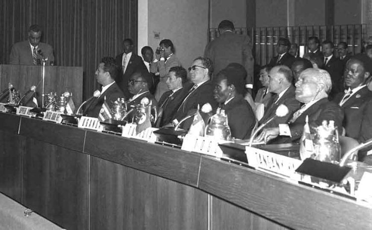Hotuba ya Rais Gamal Abdel Nasser katika Mkutano wa  kilele cha kiafrika mjini Addis Ababa huko Ethiopia