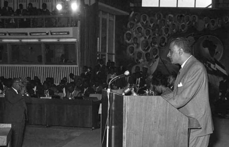 Hotuba ya Rais Gamal Abdel Nasser katika Mkutano wa  kilele cha kiafrika mjini Addis Ababa huko Ethiopia