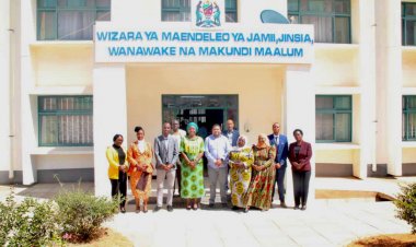 Nasser Fellowship graduate meets Tanzania's Minister of Community Development