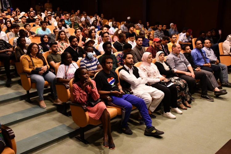 Participants of the Nasser Fellowship visit the the National Museum of Egyptian Civilization(NMEC)