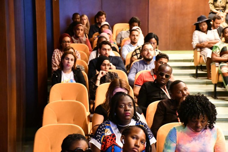 Participants of the Nasser Fellowship visit the the National Museum of Egyptian Civilization(NMEC)
