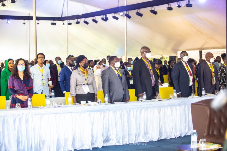 In the presence of Ugandan President... Ghazaly speaking at The APRM Youth Continental  Symposium