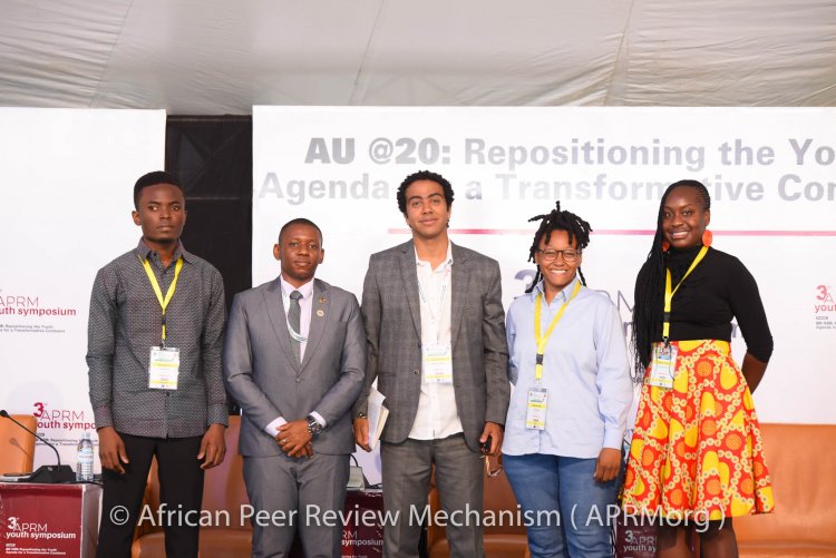 In the presence of Ugandan President... Ghazaly speaking at The APRM Youth Continental  Symposium