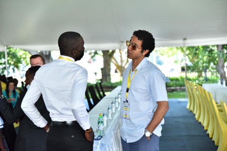 In the presence of Ugandan President... Ghazaly speaking at The APRM Youth Continental  Symposium