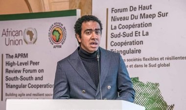 Ghazali speaking at AU Summit on South–South cooperation