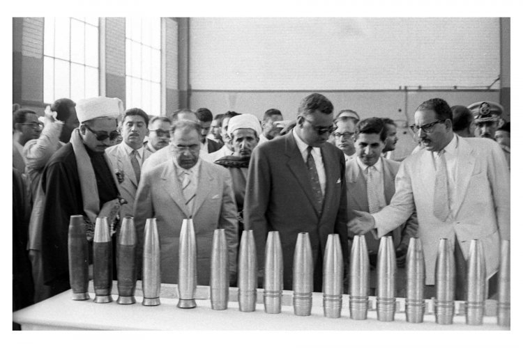 Hotuba ya Rais Gamal Abdel Nasser kwenye kiwanda cha kupambana na vifaru mnamo mwaka 1954