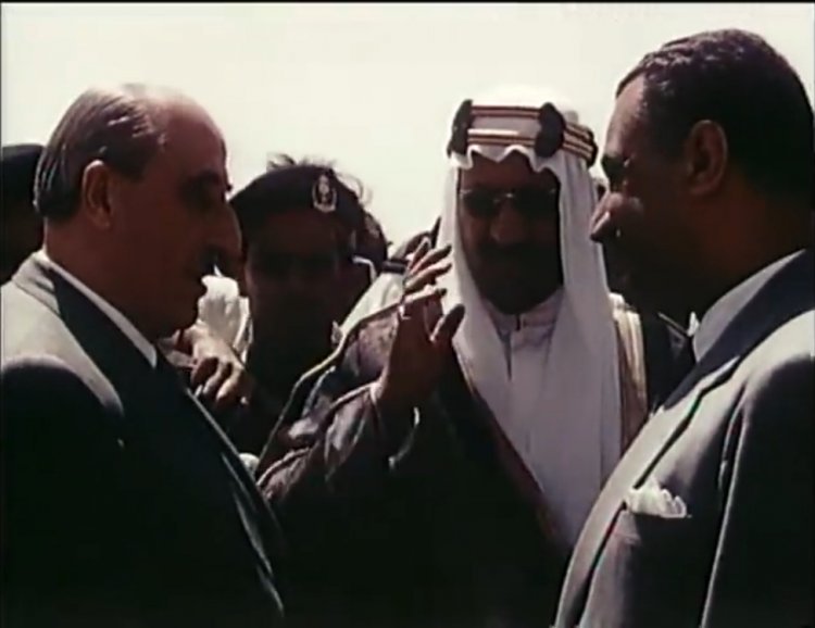 Ziara ya Nasser nchini Saudi Arabia mnamo mwaka 1956