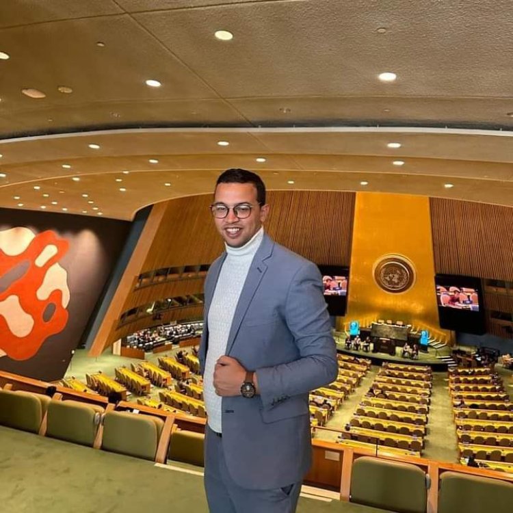 Un ancien élève de la bourse Nasser prend la parole au Forum de la jeunesse des Nations Unies à New York