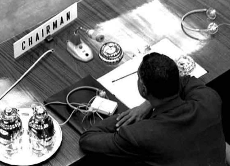 Discours du Président Gamal Abdel Nasser lors de la conférence des chefs d'État non alignés à Belgrade, en Yougoslavie, en 1961 
