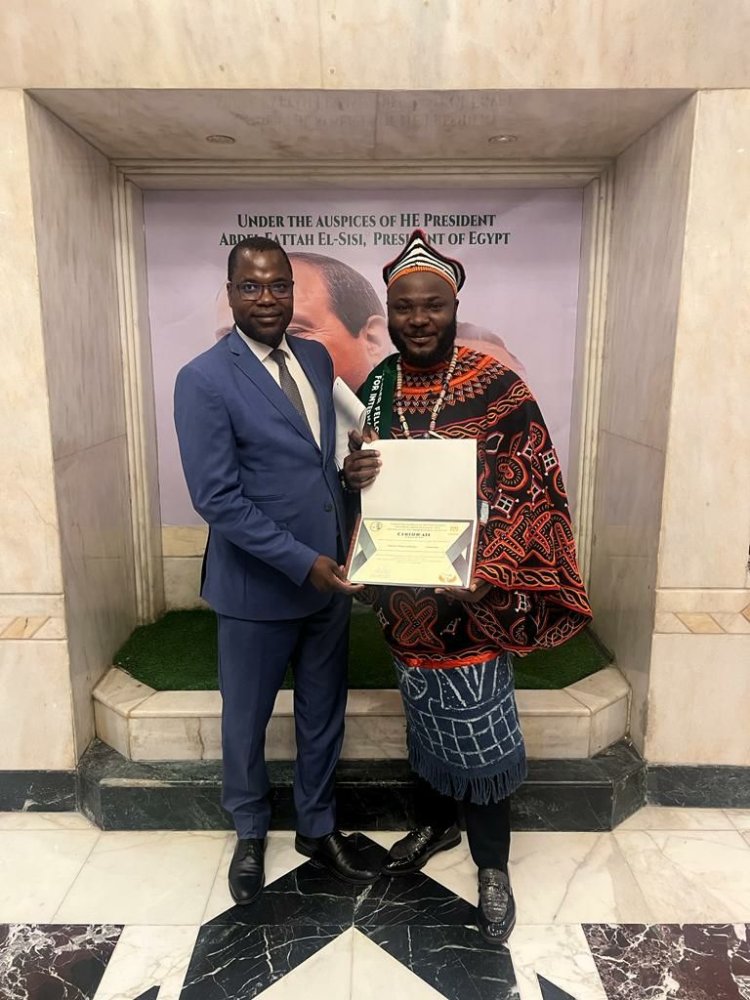 Un diplômé la Bourse Nasser pour le leadership couronné du Prix de la Jeunesse du Cameroun pour ses contributions pionnières dans l’agriculture